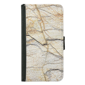 Brown and Black Textured Mable Stone  Samsung Galaxy S5 Wallet Case