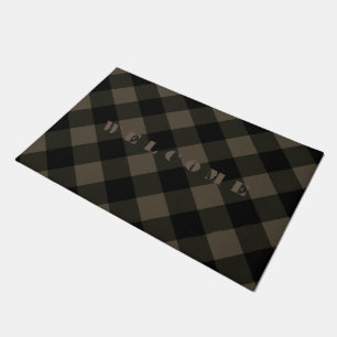 Brown and Black Welcome Doormat