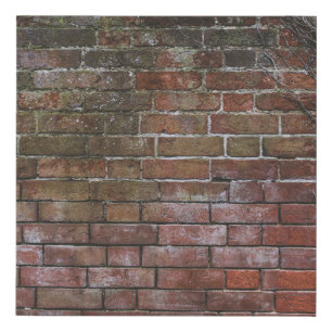 Brown and black wooden board faux canvas print