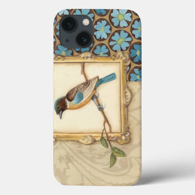 Brown and Blue Bird on a Branch Looking Up Case-Mate iPhone Case (Back)