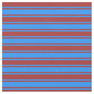 Brown and Blue Colored Stripes Fabric