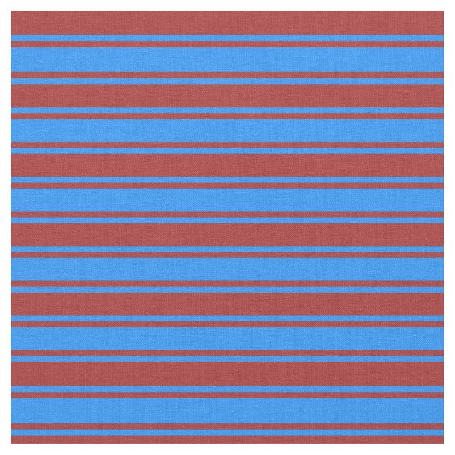 Brown and Blue Colored Stripes Fabric (Close Up)