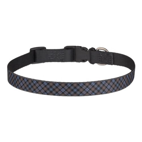Brown and Blue Mackenzie Clan Reproduction Tartan Pet Collar