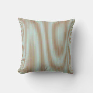 Brown and Blue Stripe American MOJO Pillow