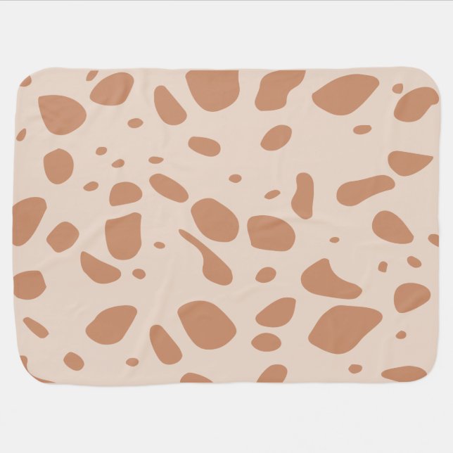 Brown and cream spotted blanket (Horizontal)