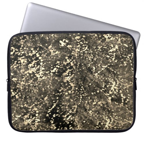 Brown and Gold Cowhide Country Western Laptop Sleeve