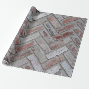 Brown and gray concrete brick wall wrapping paper
