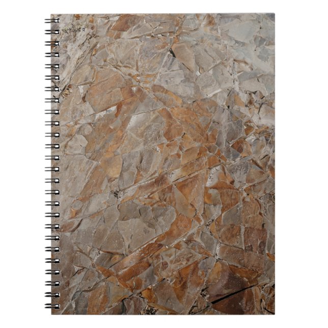 Brown and gray concrete frame notebook (Front)