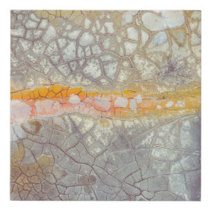 Brown and gray concrete surface faux canvas print
