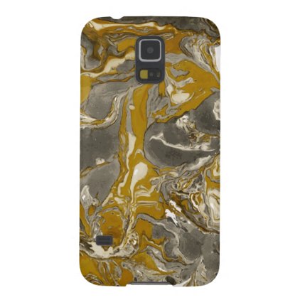 Brown and gray Marble texture Liquid paint art Case For Galaxy S5