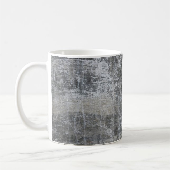 Brown and gray panel coffee mug (Left)