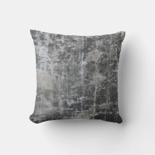 Brown and gray panel throw pillow
