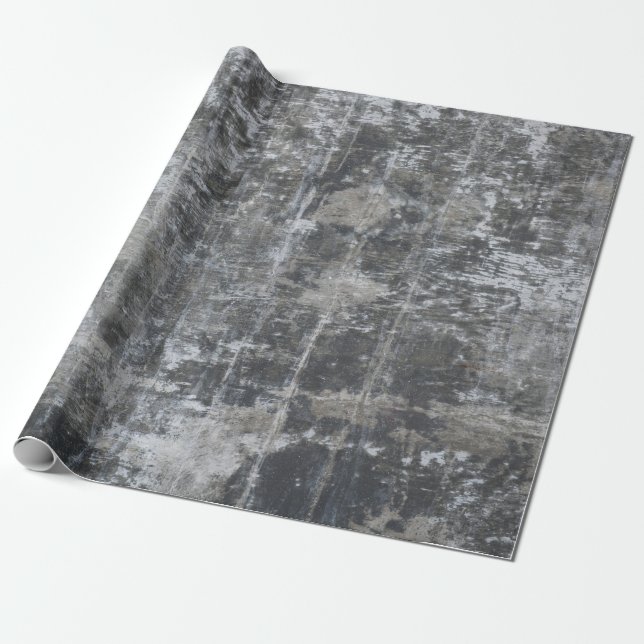 Brown and gray panel wrapping paper (Unrolled)