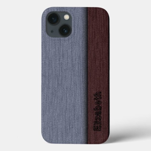 Brown and Gray Professional Modern iPhone 13 Case