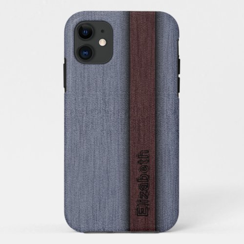 Brown and Gray Professional Modern iPhone 11 Case