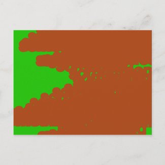 brown and green abstract art