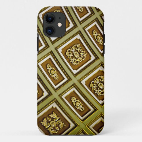 Brown and Green Architectural  iPhone 11 Case