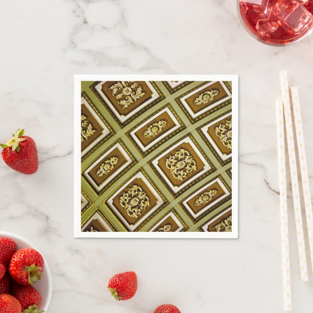 Brown and Green Architecture Napkins (Insitu)