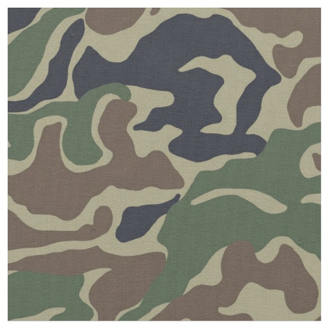 Brown and Green Camo Military Fabric (Close Up)
