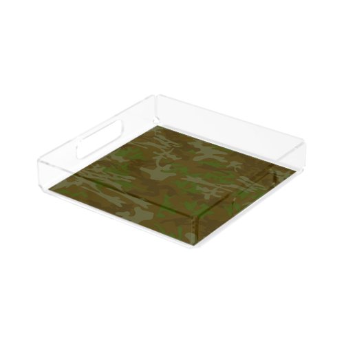 Brown And Green Camo Party Tray