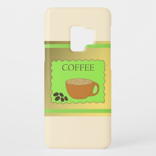 Brown and Green Coffee Sign Case_Mate Samsung Galaxy S9 Case