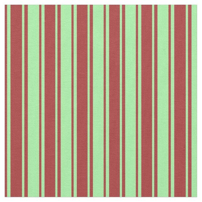 Brown and Green Colored Stripes Pattern Fabric (Close Up)