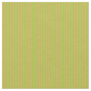 Brown and Green Colored Stripes Pattern Fabric