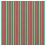 [ Thumbnail: Brown and Green Lined/Striped Pattern Fabric ]