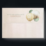 Brown and Green Soft Pastel Balloons Envelope<br><div class="desc">Light brown and sage green balloons baby shower envelopes</div>