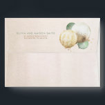 Brown and Green Soft Pastel Balloons Envelope<br><div class="desc">Light brown and sage green balloons baby shower envelopes</div>
