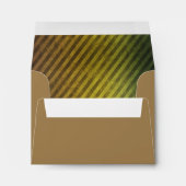 Brown and Green Striped A2 RSVP Envelope (Back (Bottom))