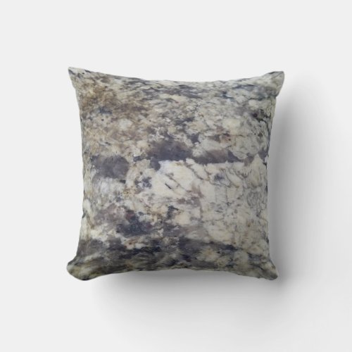 Brown and Grey Marble Pillow