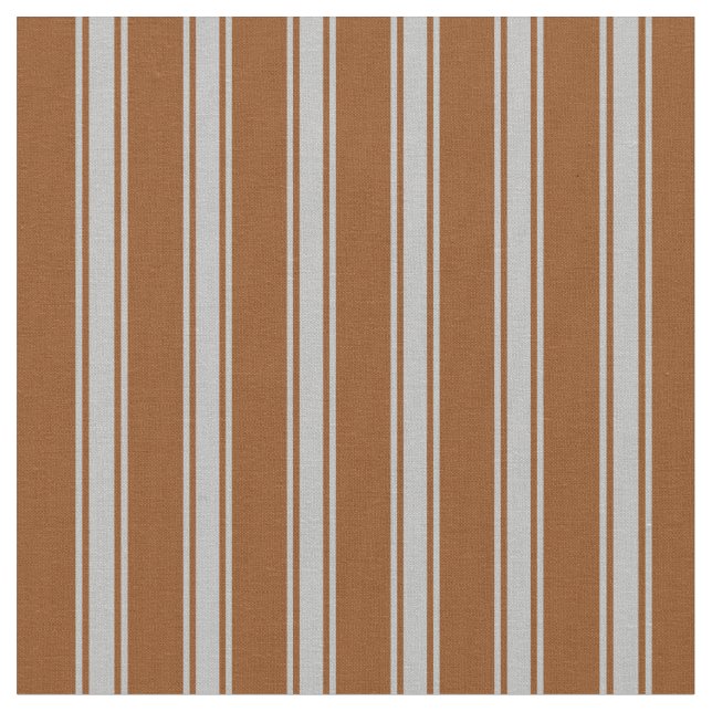 Brown and Grey Pattern Fabric (Close Up)