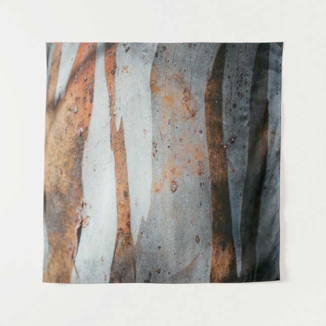 Brown and grey tree trunk tapestry (Front)