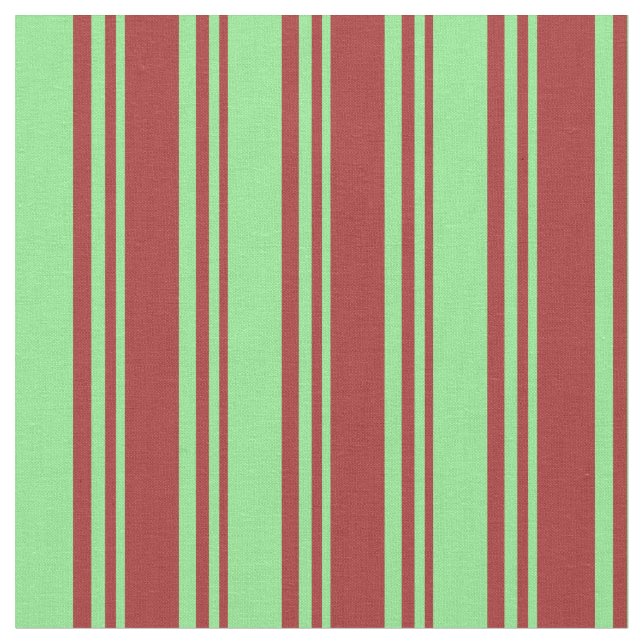 Brown and Light Green Pattern Fabric (Close Up)