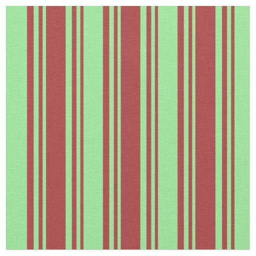 Brown and Light Green Pattern of Stripes Fabric