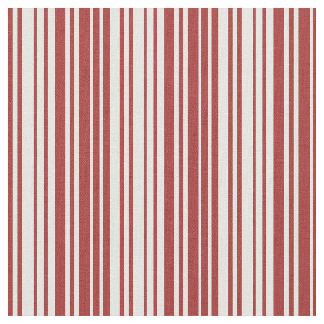 Brown and Mint Cream Lines/Stripes Pattern Fabric (Close Up)