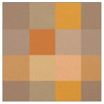 Brown and orange checkerboard pattern fabric