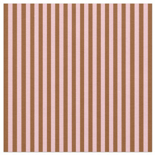 Brown and Pink Colored Pattern of Stripes Fabric
