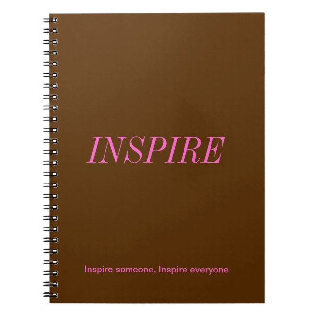 Brown and Pink Notebook (Front)