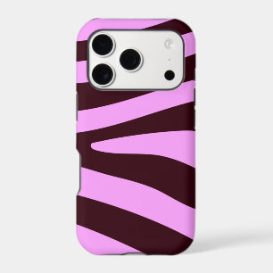 Brown and Pink Zebra Print iPhone 17 Pro Case