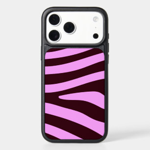Brown and Pink Zebra Print iPhone 17 Pro Max Case