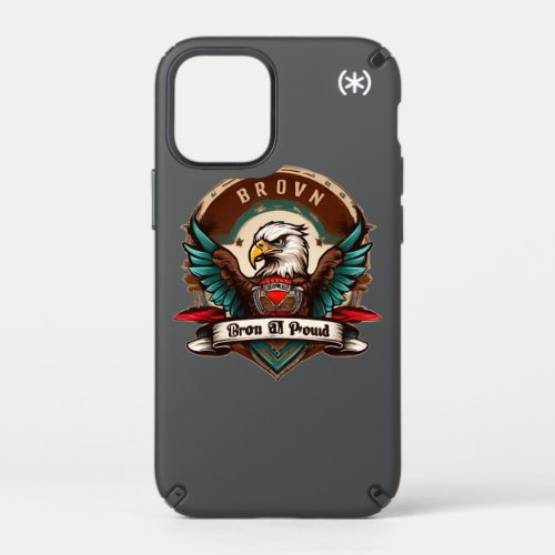 Brown and Proud Apparel Mexican Eagle Banner Coll Speck iPhone 12 Mini Case