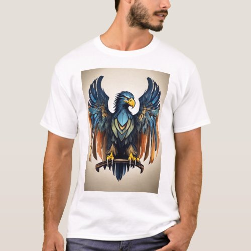 Brown and Proud Mexican Eagle Banner Tee T_Shirt