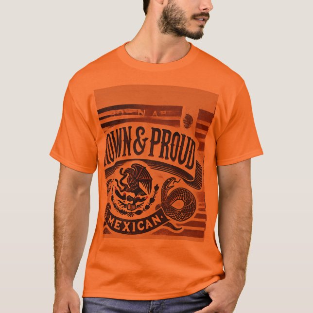 "Brown and Proud T-Shirt Designs" (Front)