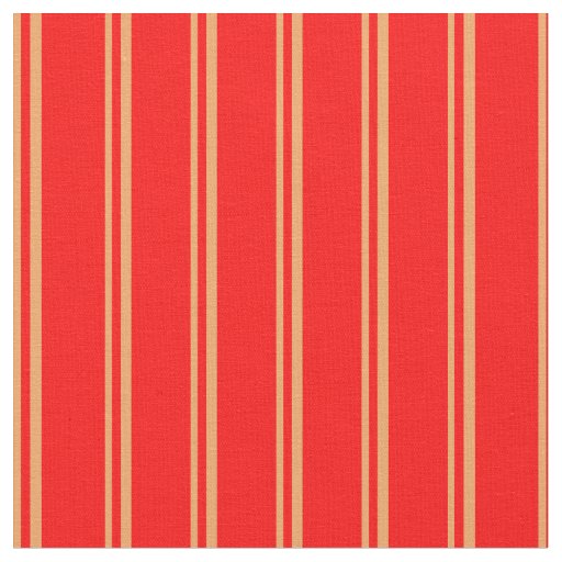 Brown and Red Lines/Stripes Pattern Fabric