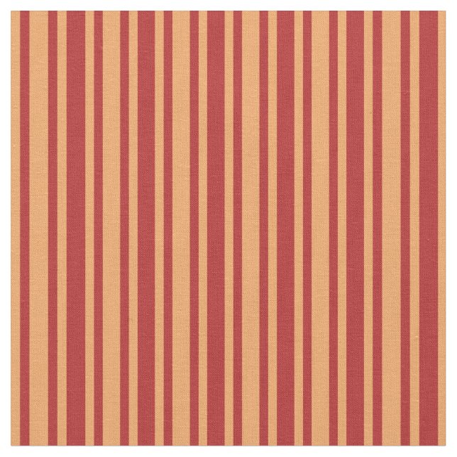 Brown and Red Stripes Pattern Fabric (Close Up)