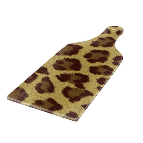 Brown And Tan Animal Fur Pattern Leopard Print Cutting Board