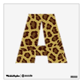 Brown And Tan Animal Fur Pattern Leopard Print Wall Decal by machomedesigns at Zazzle