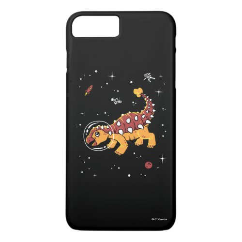 Brown And Tan Ankylosaurus Dinos In Space iPhone 8 Plus7 Plus Case